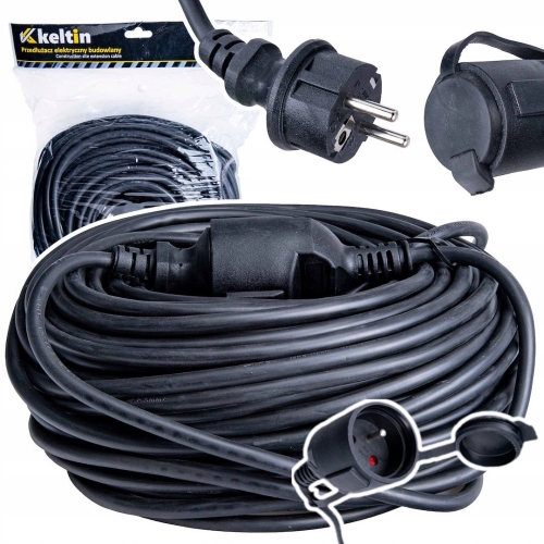 PRZEDŁUŻACZ ELEKTRYCZNY 50M 3X2,5MM2 IP44 DO BUDOWY WARSZTATU OGRODU K00224