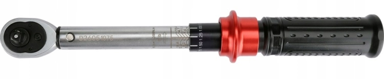 KLUCZ DYNAMOMETRYCZNY 1/4'' ZAKRES 5-25NM PLASTIKOWA RĘKOJEŚĆ TOLERANCJA 3%