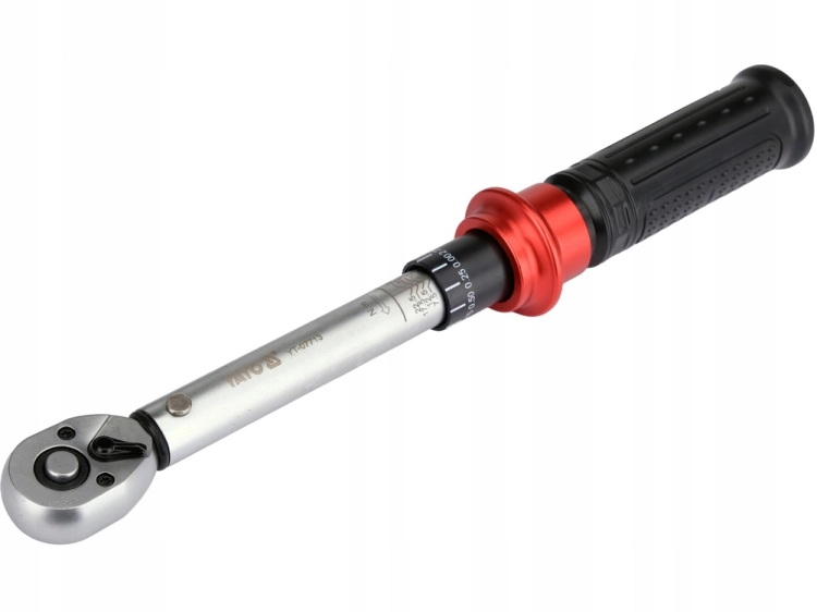 KLUCZ DYNAMOMETRYCZNY 1/4'' ZAKRES 5-25NM PLASTIKOWA RĘKOJEŚĆ TOLERANCJA 3%