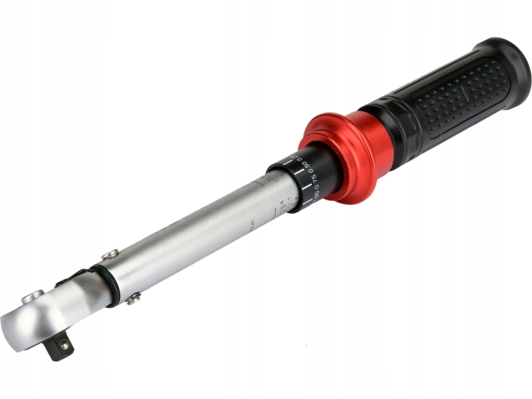KLUCZ DYNAMOMETRYCZNY 1/4'' ZAKRES 5-25NM PLASTIKOWA RĘKOJEŚĆ TOLERANCJA 3%