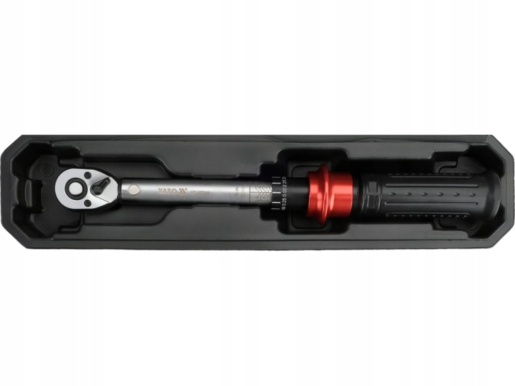 KLUCZ DYNAMOMETRYCZNY 1/4'' ZAKRES 5-25NM PLASTIKOWA RĘKOJEŚĆ TOLERANCJA 3%