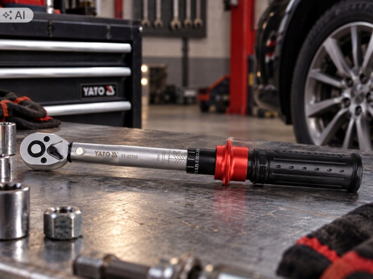 KLUCZ DYNAMOMETRYCZNY 1/4'' ZAKRES 5-25NM PLASTIKOWA RĘKOJEŚĆ TOLERANCJA 3%
