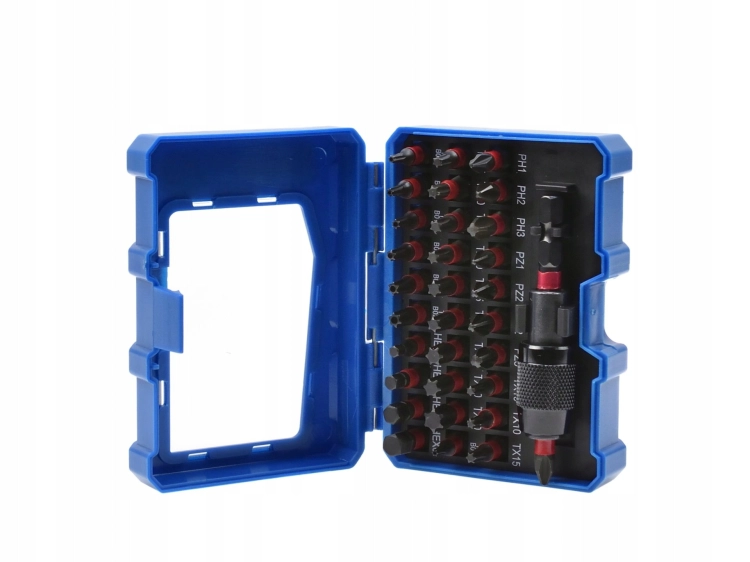 BITY DO WKRĘTARKI UDAROWE S2 TORX TAMPER PH PZ HEX UCHWYT MAGNETYCZNY 30065