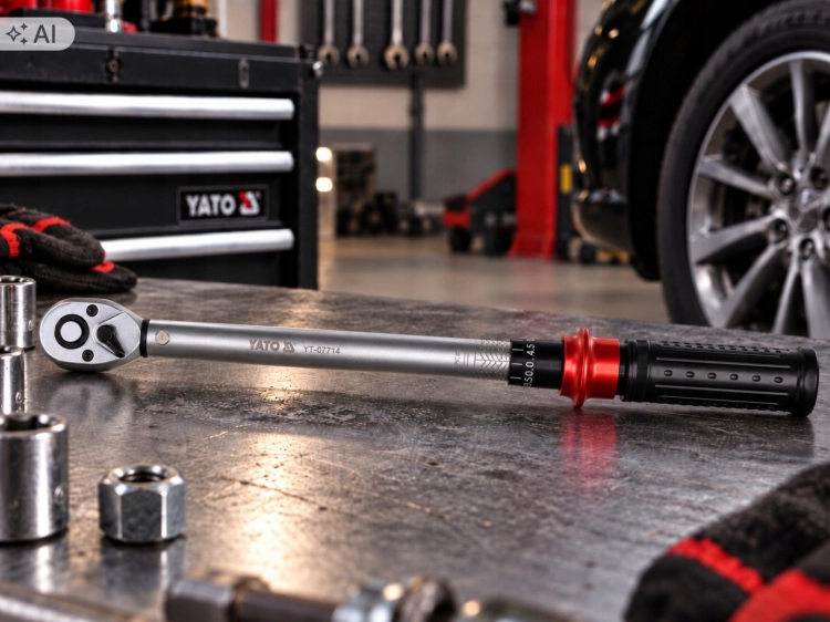 KLUCZ DYNAMOMETRYCZNY 3/8'' ZAKRES 10-60NM PLASTIKOWA RĘKOJEŚĆ TOLERANCJA 3%