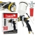 PISTOLET LAKIERNICZY LVLP DO MALOWANIA 1,7MM 600ML GRAWITACYJNY 3 BAR 1/4''