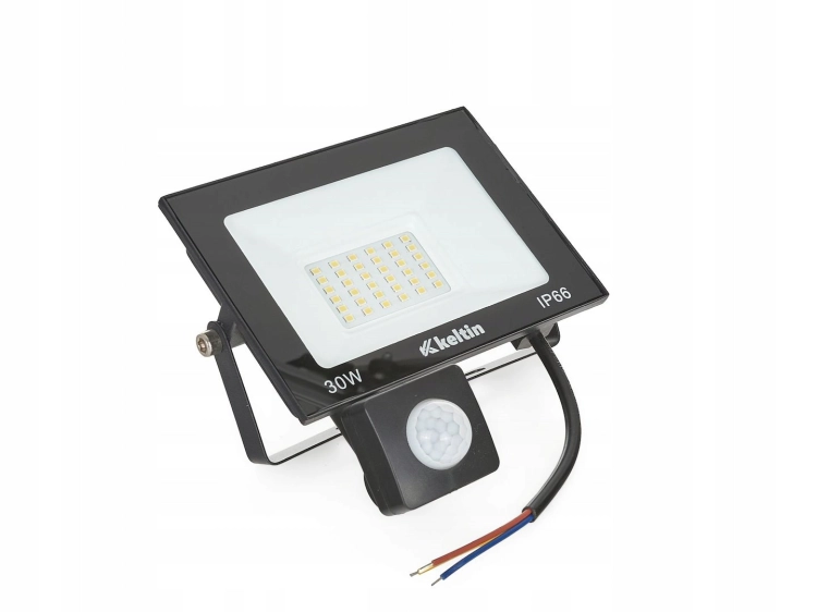 NAŚWIETLACZ Z CZUJNIKIEM RUCHU LED 30W IP66 HALOGEN BIAŁA NEUTRALNA 4500K