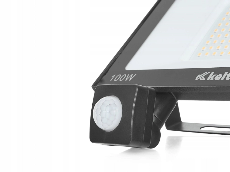 LAMPA LED 100W Z CZUJNIKIEM RUCHU 6500K NAŚWIETLACZ OGRODOWY K02016