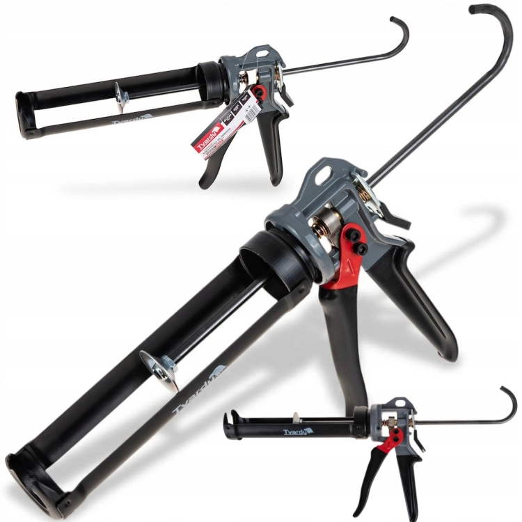 WYCISKACZ DO SILIKONU HEAVY PISTOLET DO GĘSTYCH MAS KLEJU 4000N 300ML 225MM