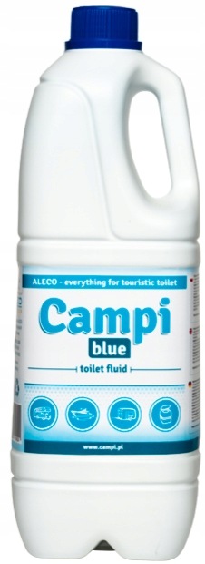 CAMPI PŁYN ŚRODEK DO TOALETY TURYSTYCZNEJ PRZENOŚNEJ DO KAMPERÓW BLUE 2L
