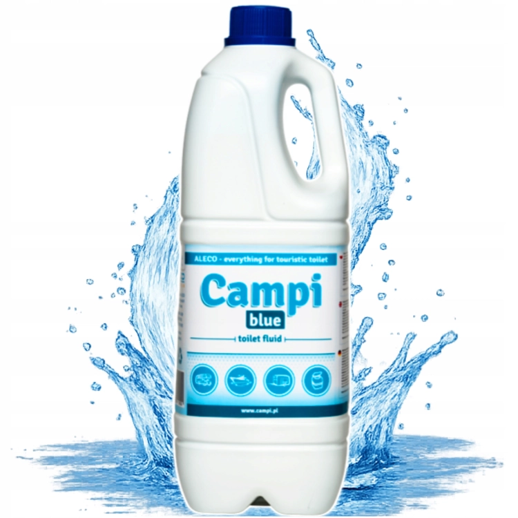 CAMPI PŁYN ŚRODEK DO TOALETY TURYSTYCZNEJ PRZENOŚNEJ DO KAMPERÓW BLUE 2L
