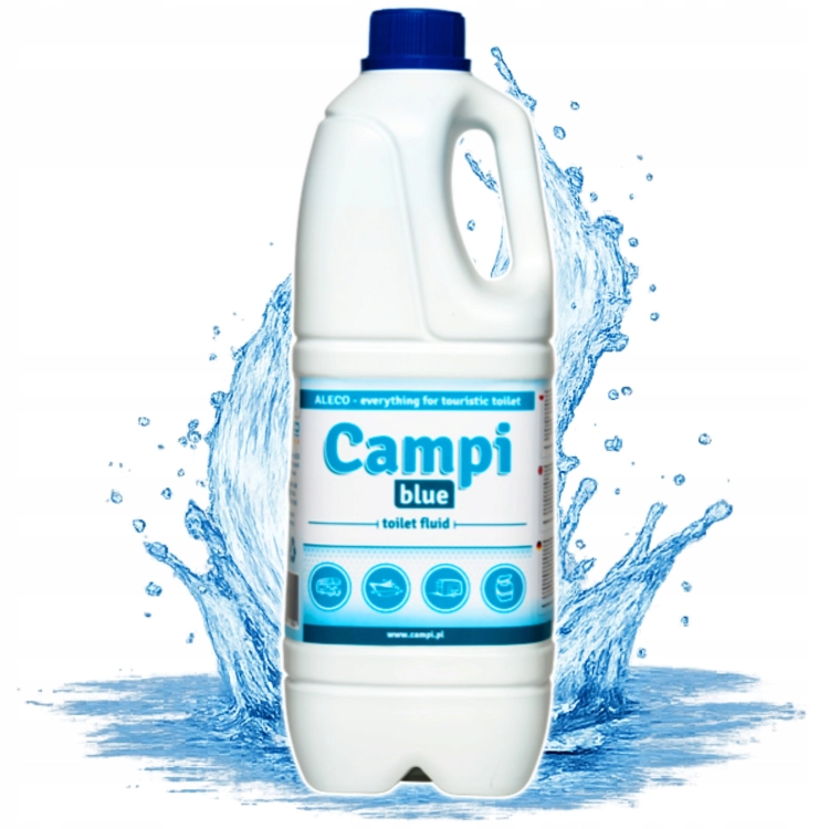 CAMPI PŁYN ŚRODEK DO TOALETY TURYSTYCZNEJ PRZENOŚNEJ DO KAMPERÓW BLUE 2L