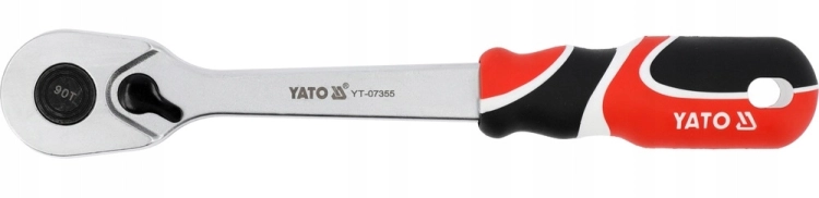 GRZECHOTKA 1/2'' 1000NM 90 ZĘBÓW CRV6140 SATYNOWA PRZEŁĄCZNIK OBROTÓW YATO