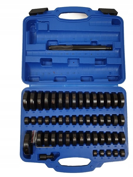 ZESTAW DO WYCISKANIA WCISKANIA TULEI ŁOŻYSK ADAPTERY PRASY 18-74MM 52EL