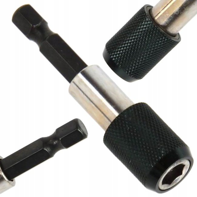 UCHWYT MAGNETYCZNY DO BITÓW 1/4'' 60MM HEX MOCNY BLOKADA CRV OBROTOWY G15012