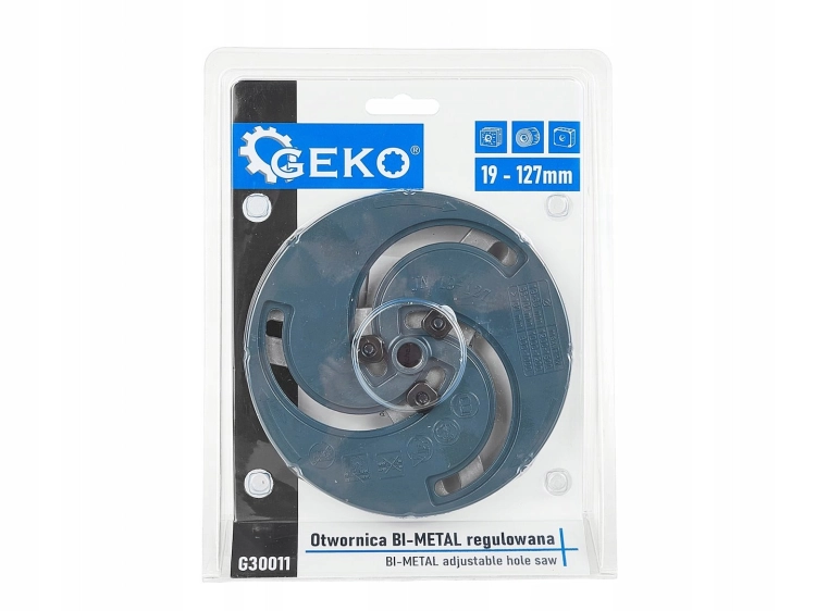 OTWORNICA NASTAWNA REGULOWANA 19-127mm BI-METAL DO DREWNA G/K OSB PCV GEKO