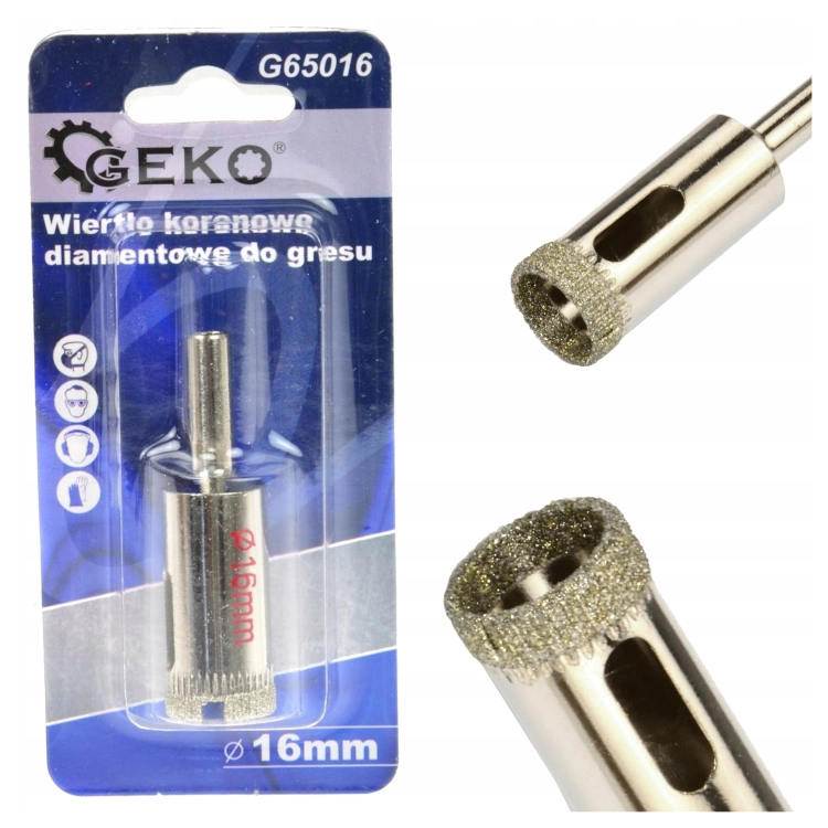 OTWORNICA DIAMENTOWA 16MM PROFI DO GRESU PŁYTEK CERAMIKI MARMURU SOLIDNA