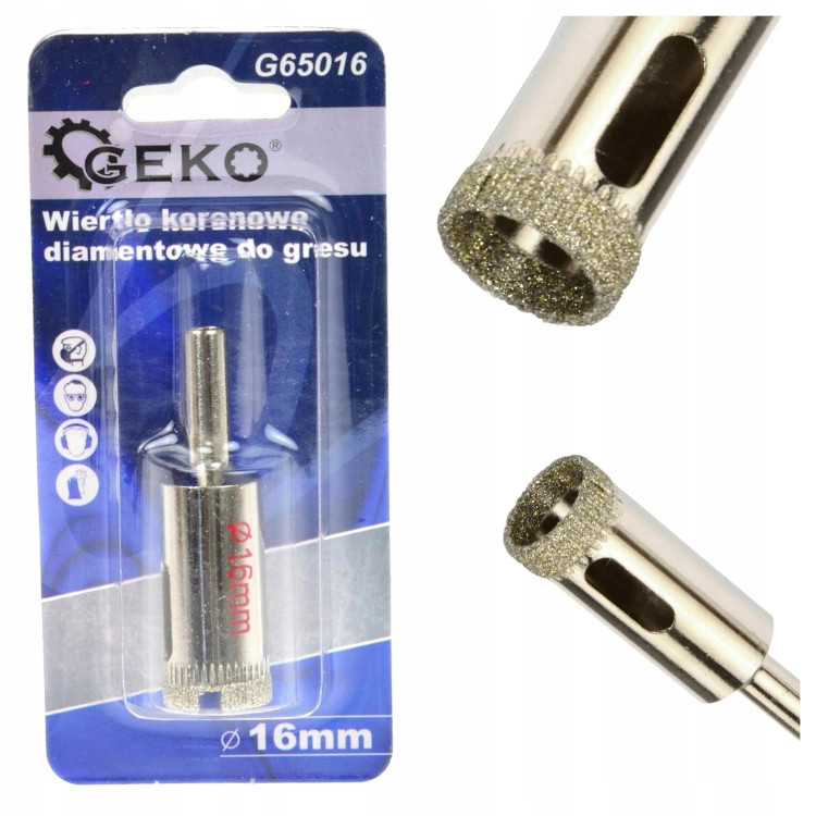 OTWORNICA DIAMENTOWA 16MM PROFI DO GRESU PŁYTEK CERAMIKI MARMURU SOLIDNA