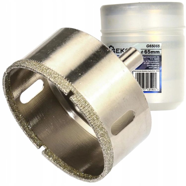 GEKO WIERTŁO KORONOWE DIAMENTOWE OTWORNICA DO GRESU CERAMIKI 65MM G65065