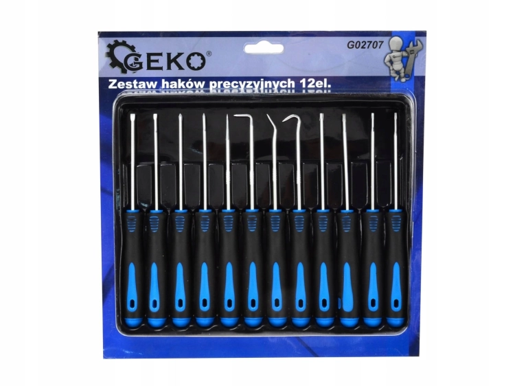 WKRĘTAKI TORX PH PRECYZYJNE 12EL HAKI SERWISOWE DO O-RINGÓW 165MM G02707