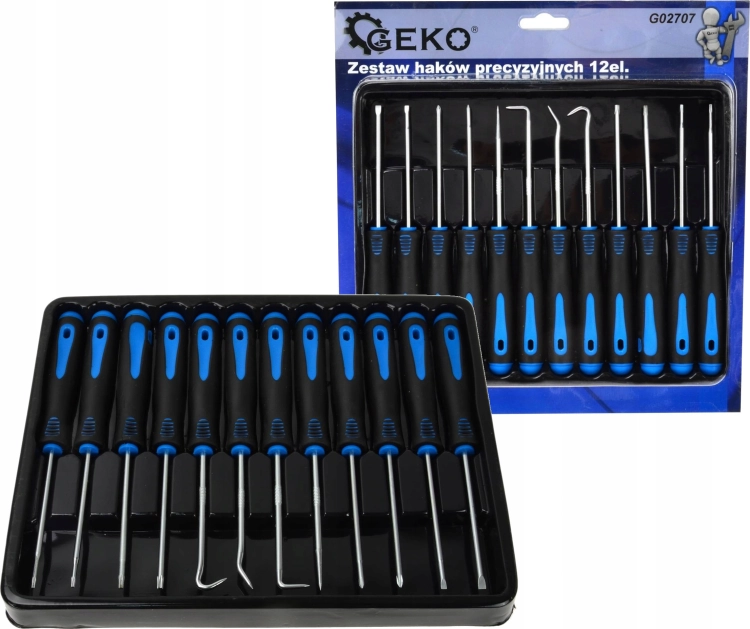 WKRĘTAKI TORX PH PRECYZYJNE 12EL HAKI SERWISOWE DO O-RINGÓW 165MM G02707