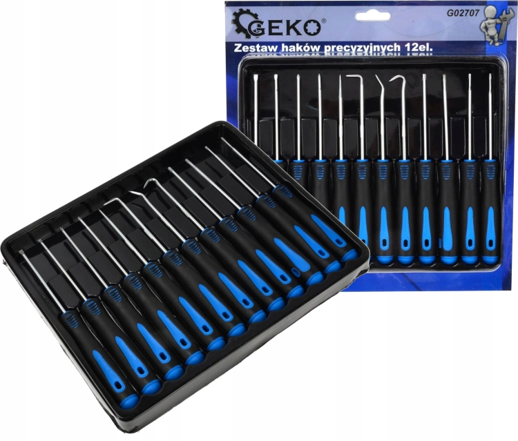 WKRĘTAKI TORX PH PRECYZYJNE 12EL HAKI SERWISOWE DO O-RINGÓW 165MM G02707