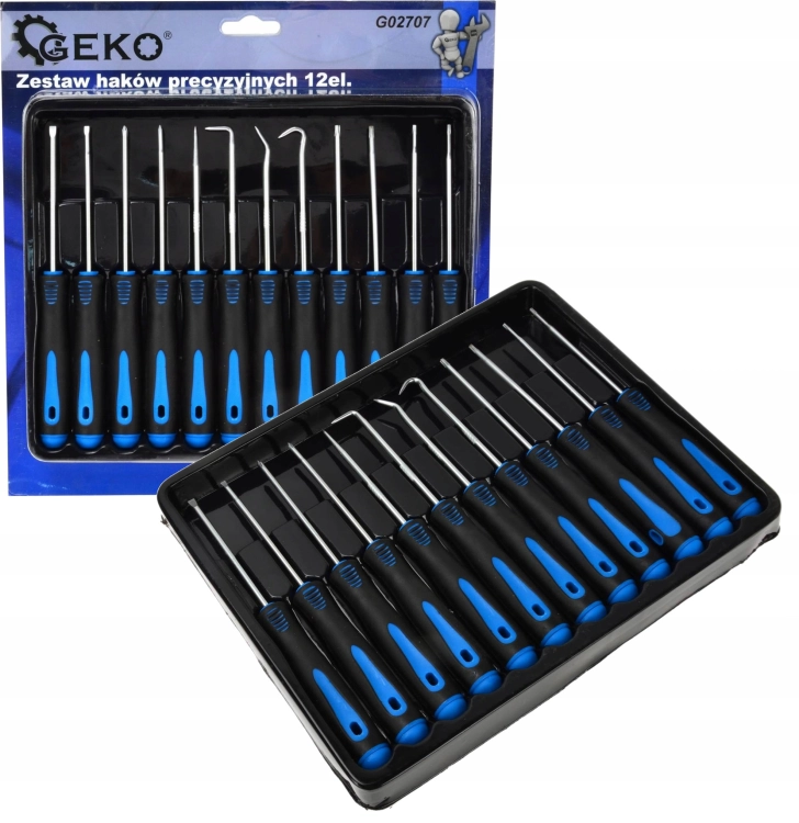 WKRĘTAKI TORX PH PRECYZYJNE 12EL HAKI SERWISOWE DO O-RINGÓW 165MM G02707