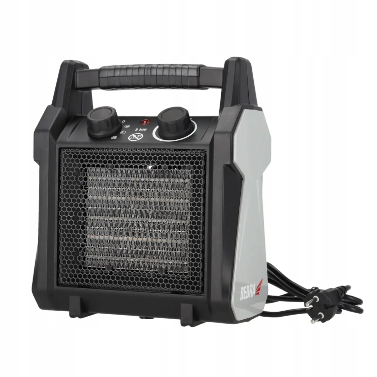 NAGRZEWNICA ELEKTRYCZNA PTC 3,0KW OGRZEWANIE + TERMOSTAT 3 TRYBY PRACY 230V