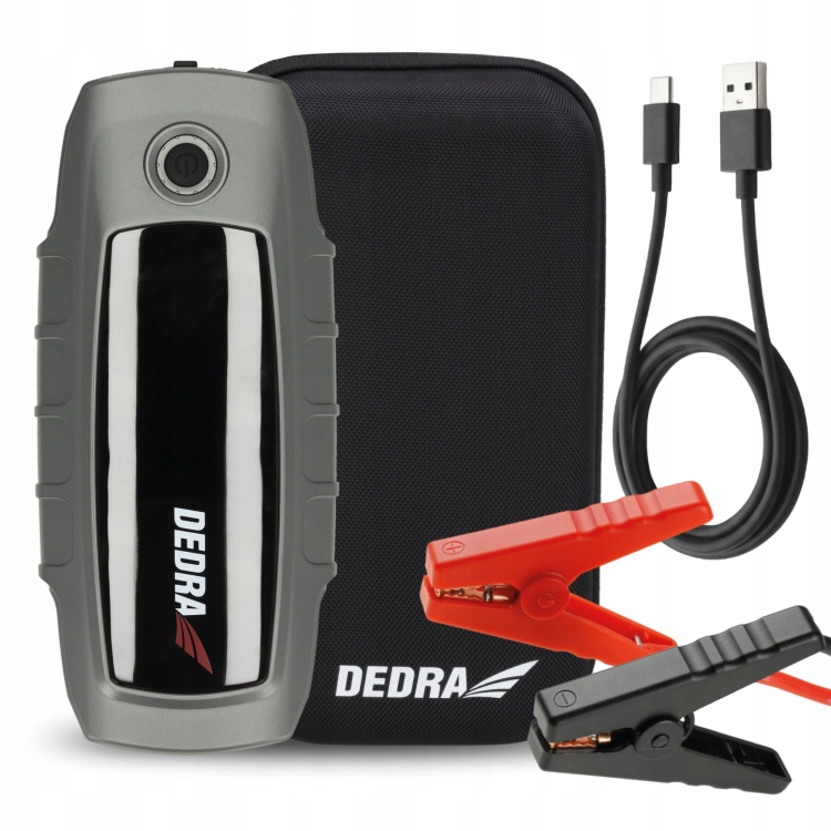 JUMP STARTER BOOSTER URZĄDZENIE ROZRUCHOWE 1600A POWERBANK 16000MAH DEDRA