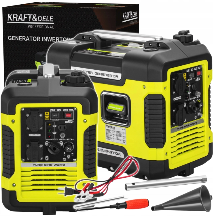 AGREGAT PRĄDOTWÓRCZY GENERATOR PRĄDU INWERTOROWY 2,5kW BENZYNA 230V/50Hz
