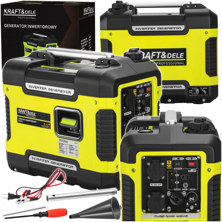 AGREGAT PRĄDOTWÓRCZY GENERATOR PRĄDU INWERTOROWY 2,5kW BENZYNA 230V/50Hz