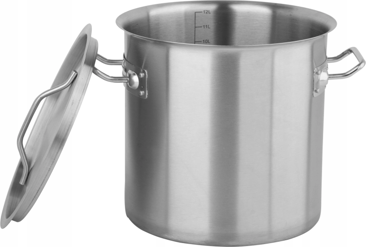 YATO PROFESJONALNY GARNEK Z POKRYWĄ NA KUCHENKI INDUKCYJNE 12L INOX YG00012
