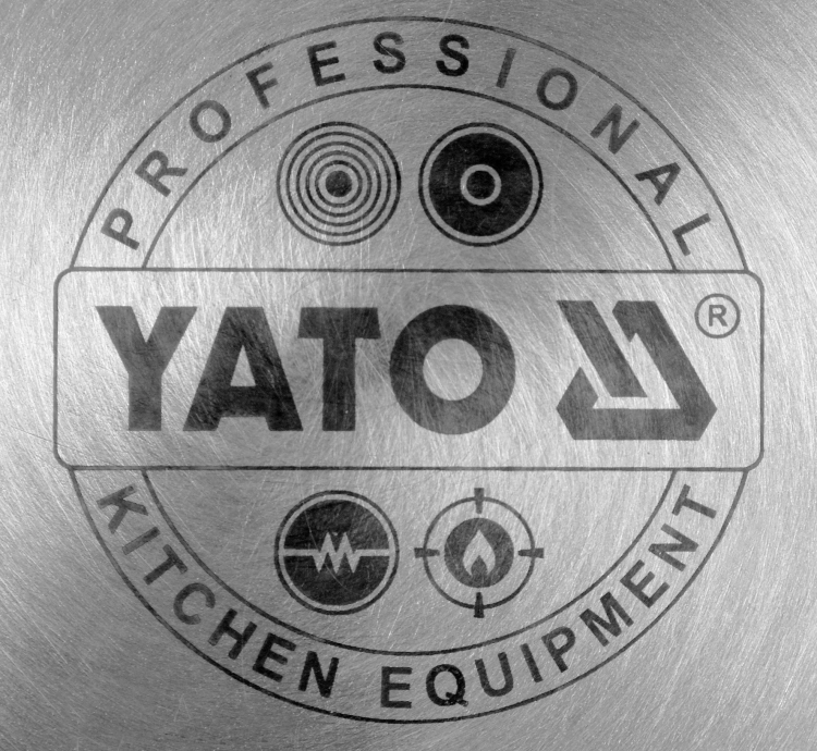YATO PROFESJONALNY GARNEK Z POKRYWĄ NA KUCHENKI INDUKCYJNE 12L INOX YG00012