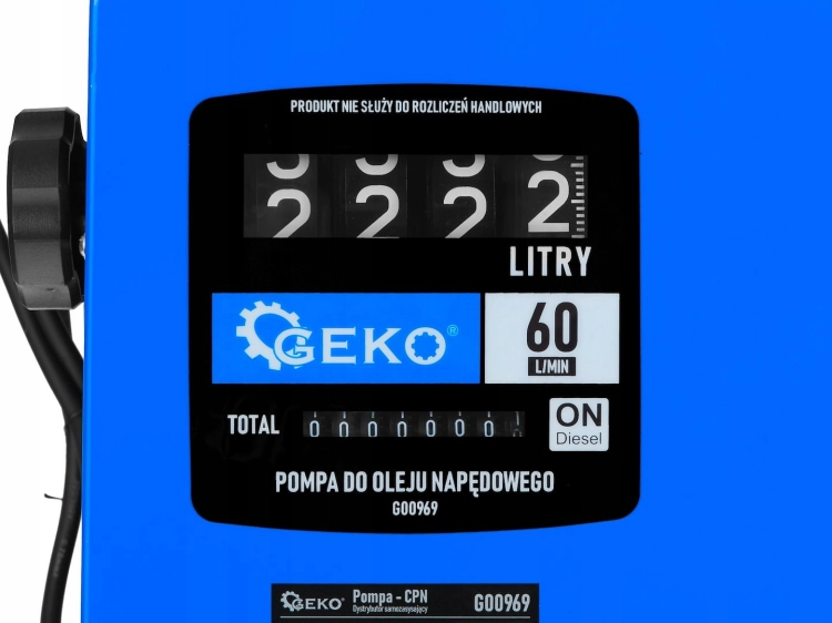 POMPA DYSTRYBUTOR MINI CPN SAMOZASYSAJĄCY 550W Z FILTREM PALIWA HD 60L/MIN