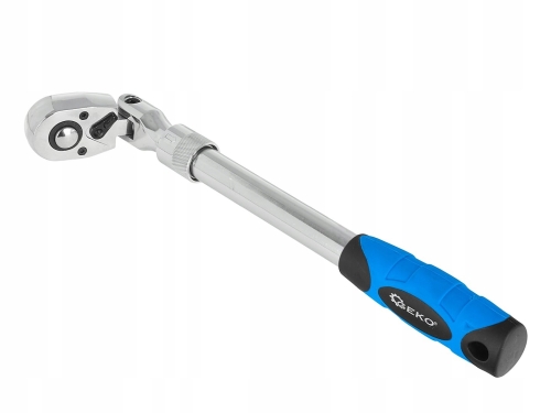 GRZECHOTKA ŁAMANA TELESKOPOWA WYSUWANA POKRĘTŁO 1/2'' 370-510mm 72T CrV