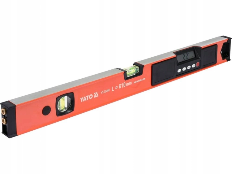 YATO POZIOMICA LASEROWA ELEKTRONICZNA LCD KRZYŻOWA 610mm LASER YT-30400