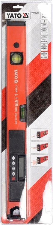 YATO POZIOMICA LASEROWA ELEKTRONICZNA LCD KRZYŻOWA 610mm LASER YT-30400
