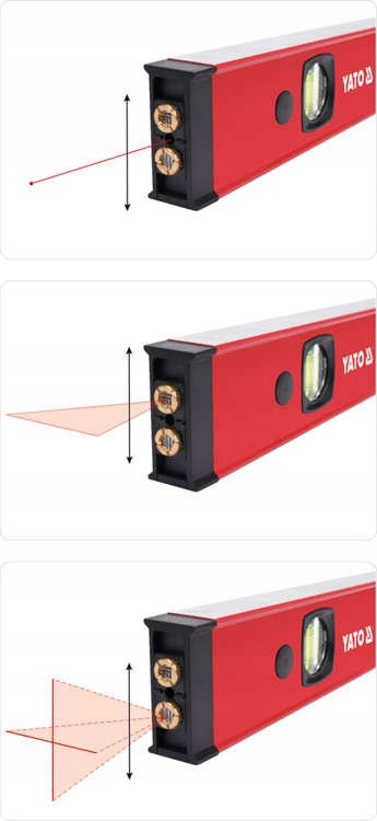 YATO POZIOMICA LASEROWA ELEKTRONICZNA LCD KRZYŻOWA 610mm LASER YT-30400