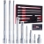 KOMPLET PRZEDŁUŻEK UCHYLNYCH 1/2'' 1/3'' 3/8'' STAL CRV PRZEDŁUŻKA 9 EL. WKŁAD