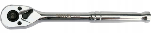 YATO GRZECHOTKA 3/8'' 200mm CrV CHROM POŁYSK 90 ZĘBÓW PRZYCISK QUICK RELEASE