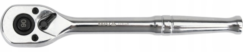 YATO GRZECHOTKA 1/4'' 150mm CrV CHROM POŁYSK 90 ZĘBÓW PRZYCISK QUICK RELEASE
