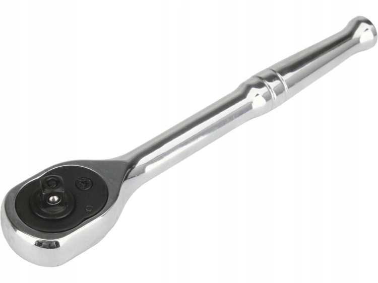 YATO GRZECHOTKA 1/4'' 150mm CrV CHROM POŁYSK 90 ZĘBÓW PRZYCISK QUICK RELEASE