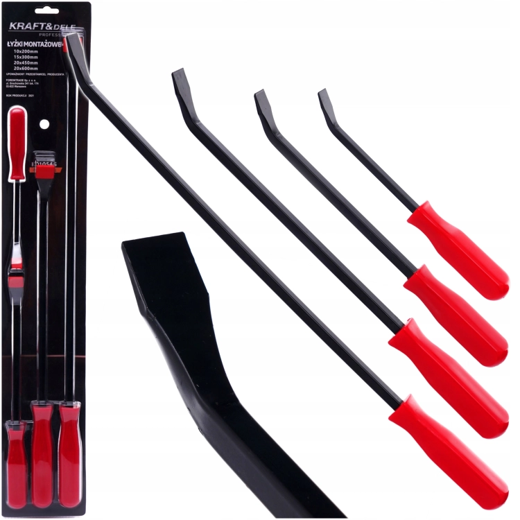 ZESTAW 4 ŁYŻKI MONTAŻOWE DO OPON DĘTEK ŁYŻKA MONTAŻOWA 200/300/450/600MM