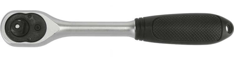 YATO GRZECHOTKA PROSTA 3/8'' 200mm 72 ZĘBY PRZYCISK QUICK RELEASE STAL CrV