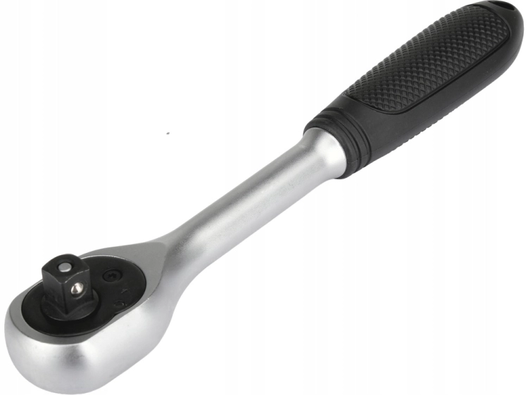 YATO GRZECHOTKA PROSTA 3/8'' 200mm 72 ZĘBY PRZYCISK QUICK RELEASE STAL CrV