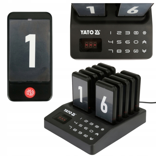RESTAURACYJNY SYSTEM PRZYWOŁAWCZY 10 SZT. PRZYWOŁYWACZ KLIENTÓW PAGER