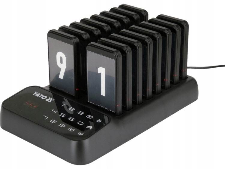 RESTAURACYJNY SYSTEM PRZYWOŁAWCZY 16 SZT. PRZYWOŁYWACZ KLIENTÓW PAGER YATO