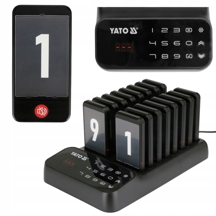RESTAURACYJNY SYSTEM PRZYWOŁAWCZY 16 SZT. PRZYWOŁYWACZ KLIENTÓW PAGER YATO