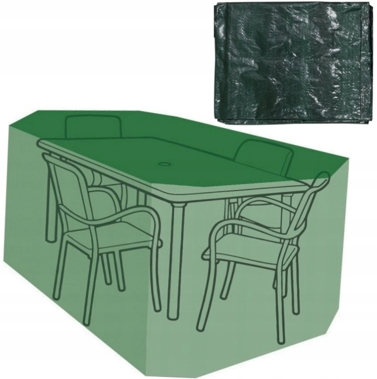 FLO POKROWIEC OGRODOWY PLANDEKA NA MEBLE OGRODOWE 215x173x89cm ZIELONY