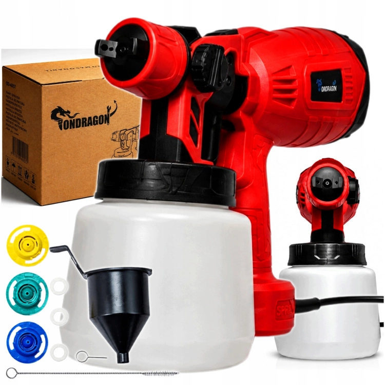AGREGAT MALARSKI PISTOLET LAKIERNICZY NATRYSKOWY do MALOWANIA ŚCIAN 800ml
