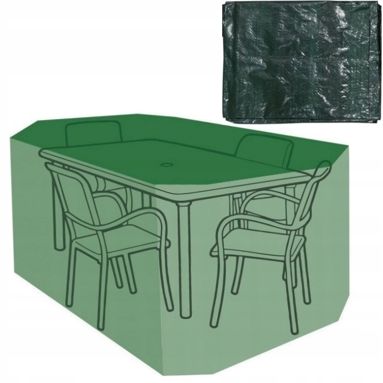 FLO POKROWIEC OGRODOWY PLANDEKA NA MEBLE OGRODOWE 215x173x89cm ZIELONY